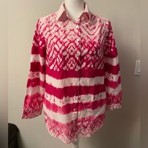 CW Classics Tie Dye Button Up Tunic